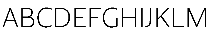 NaNDruidSans Thin Font UPPERCASE