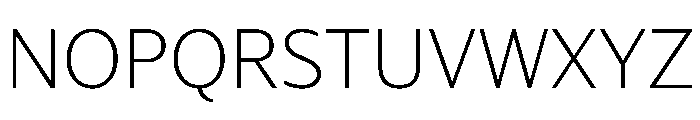 NaNDruidSans Thin Font UPPERCASE