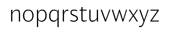 NaNDruidSans Thin Font LOWERCASE
