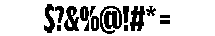 NaNDrumCondensed PREVIEW Bold Font OTHER CHARS