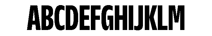 NaNDrumCondensed PREVIEW Bold Font UPPERCASE