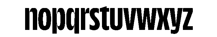 NaNDrumCondensed PREVIEW Bold Font LOWERCASE