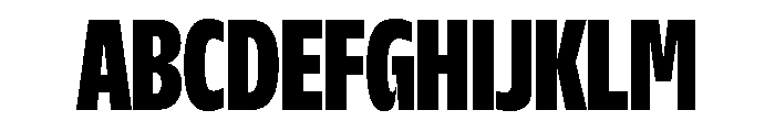 NaNDrumCondensed PREVIEW ExtraBold Font UPPERCASE
