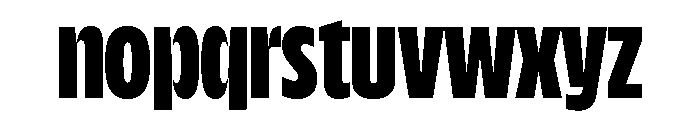 NaNDrumCondensed PREVIEW ExtraBold Font LOWERCASE
