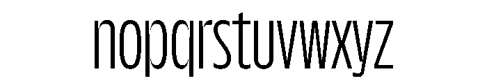 NaNDrumCondensed PREVIEW ExtraLight Font LOWERCASE