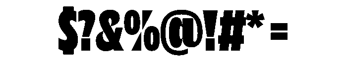 NaNDrumCondensed PREVIEW Heavy Font OTHER CHARS