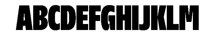 NaNDrumCondensed PREVIEW Heavy Font UPPERCASE