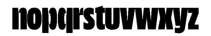 NaNDrumCondensed PREVIEW Heavy Font LOWERCASE