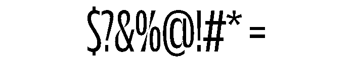 NaNDrumCondensed PREVIEW Light Font OTHER CHARS