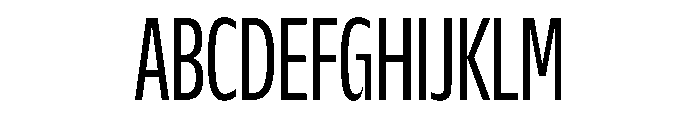 NaNDrumCondensed PREVIEW Light Font UPPERCASE