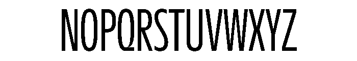 NaNDrumCondensed PREVIEW Light Font UPPERCASE