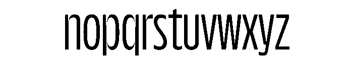 NaNDrumCondensed PREVIEW Light Font LOWERCASE