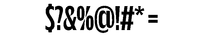 NaNDrumCondensed PREVIEW Medium Font OTHER CHARS