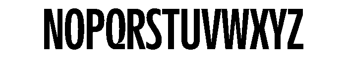 NaNDrumCondensed PREVIEW Medium Font UPPERCASE