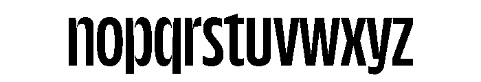 NaNDrumCondensed PREVIEW Medium Font LOWERCASE
