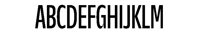 NaNDrumCondensed PREVIEW Regular Font UPPERCASE