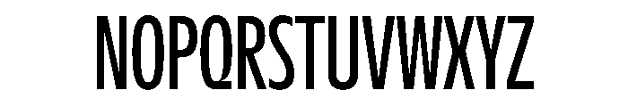 NaNDrumCondensed PREVIEW Regular Font UPPERCASE