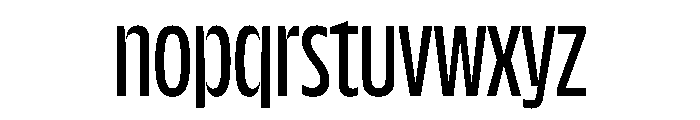 NaNDrumCondensed PREVIEW Regular Font LOWERCASE