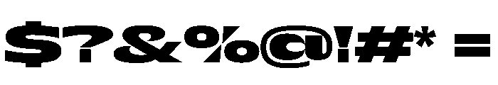 NaNDrumExtended PREVIEW ExtraBold Font OTHER CHARS