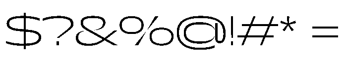 NaNDrumExtended PREVIEW ExtraLight Font OTHER CHARS