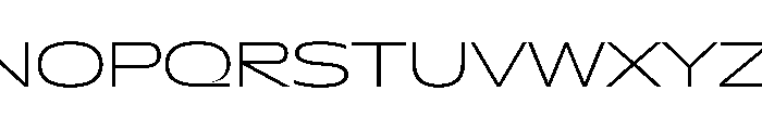 NaNDrumExtended PREVIEW ExtraLight Font UPPERCASE