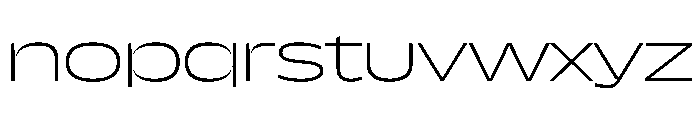 NaNDrumExtended PREVIEW ExtraLight Font LOWERCASE