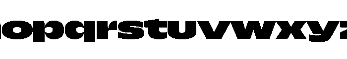 NaNDrumExtended PREVIEW Heavy Font LOWERCASE