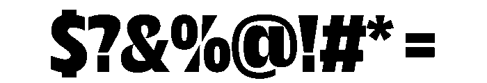 NaNDrumNarrow PREVIEW ExtraBold Font OTHER CHARS