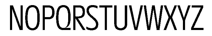 NaNDrumNarrow PREVIEW Light Font UPPERCASE
