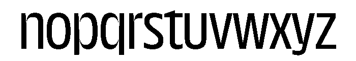 NaNDrumNarrow PREVIEW Regular Font LOWERCASE