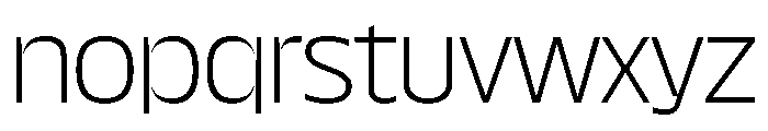 NaNDrumStandard PREVIEW ExtraLight Font LOWERCASE