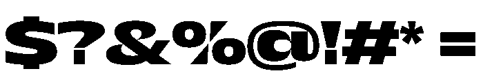 NaNDrumWide PREVIEW ExtraBold Font OTHER CHARS