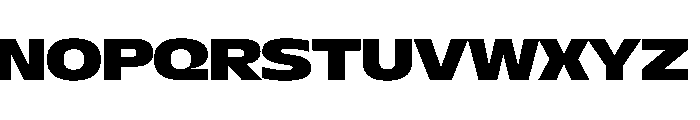 NaNDrumWide PREVIEW ExtraBold Font UPPERCASE