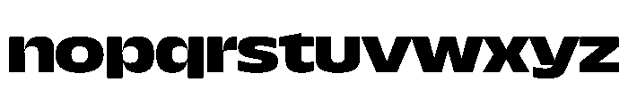 NaNDrumWide PREVIEW ExtraBold Font LOWERCASE