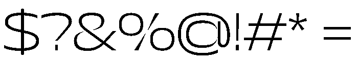 NaNDrumWide PREVIEW ExtraLight Font OTHER CHARS