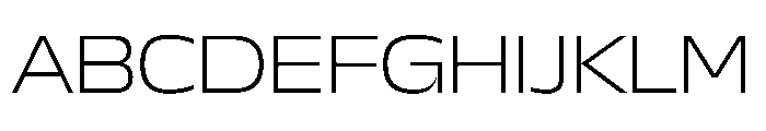 NaNDrumWide PREVIEW ExtraLight Font UPPERCASE
