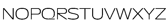 NaNDrumWide PREVIEW ExtraLight Font UPPERCASE