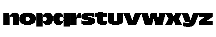 NaNDrumWide PREVIEW Heavy Font LOWERCASE