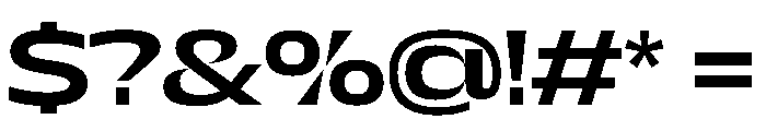 NaNDrumWide PREVIEW Medium Font OTHER CHARS
