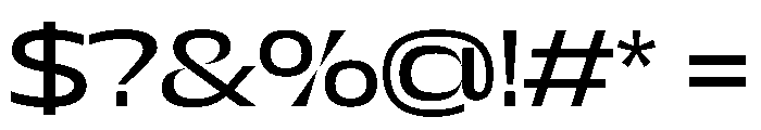 NaNDrumWide PREVIEW Regular Font OTHER CHARS