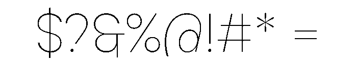 NaNFiasco Thin Font OTHER CHARS