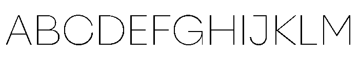 NaNFiasco Thin Font UPPERCASE