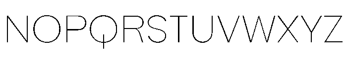 NaNFiasco Thin Font UPPERCASE