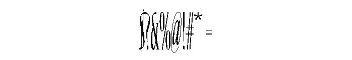NaNHawk PREVIEW BigSerifRegular Font OTHER CHARS