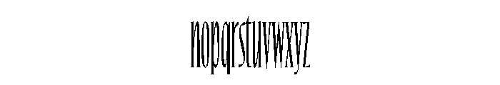 NaNHawk PREVIEW BigSerifRegular Font LOWERCASE