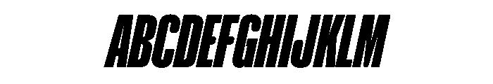 NaNHoloCompressed PREVIEW BlackItalic Font UPPERCASE