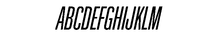 NaNHoloCompressed PREVIEW BlondItalic Font UPPERCASE