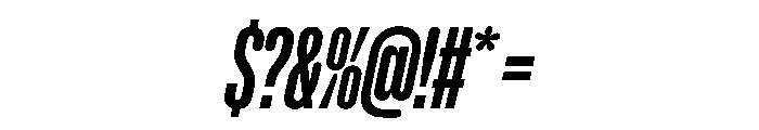 NaNHoloCompressed PREVIEW BoldItalic Font OTHER CHARS