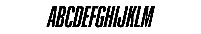 NaNHoloCompressed PREVIEW BoldItalic Font UPPERCASE