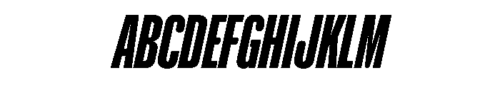 NaNHoloCompressed PREVIEW ExtraBoldItalic Font UPPERCASE